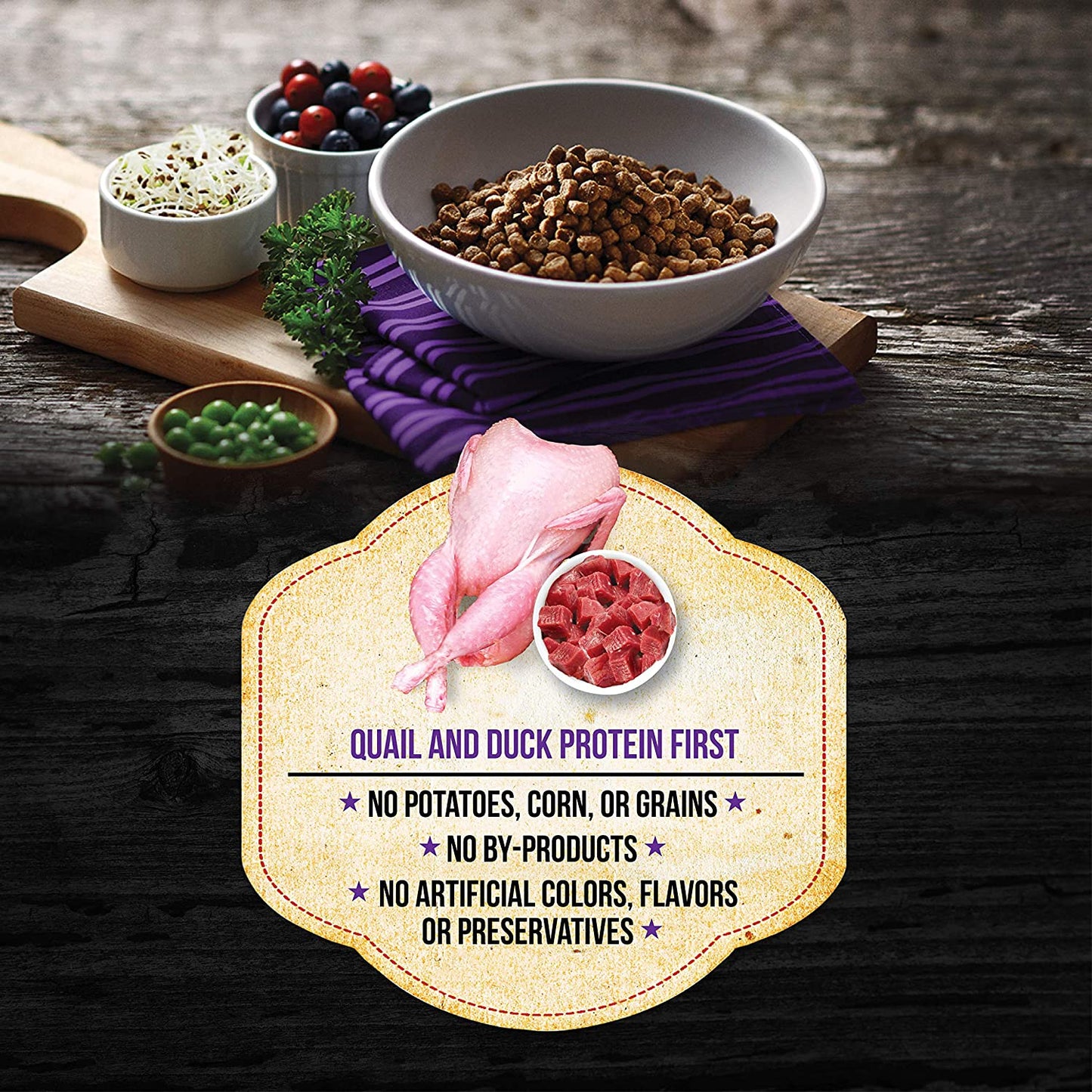Market Fresh Grain-Free Dry Cat Food with Quail & Duck Meal, 4 lb