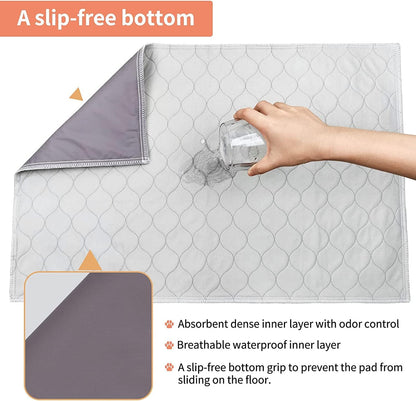 Dog Toilet Tray with Washable Pee Pad and Artificial Grass Patch for Dogs Puppy Toilet Training, Portable Indoor Dog Litter Tray (40.6X50.7Cm)