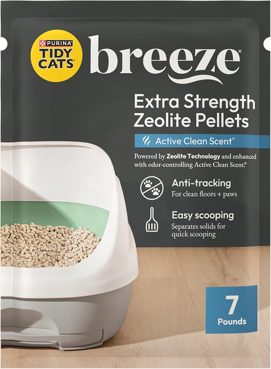 Breeze Enhanced Scented Litter Pellets Refill - Four 7 lb. Bags in Recyclable Packaging